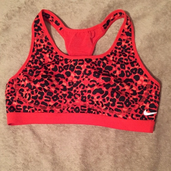 nike leopard print bra